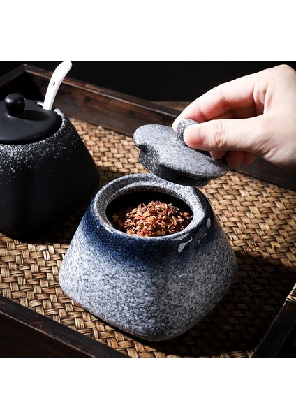 Landwind Baharat Pot Seramik Baharat Kutusu Ev Mutfak Baharat Pot Seti Biber Pot Kombinasyonu Tuz Monosodyum (Yurt Dışından)