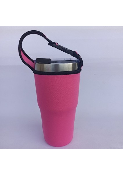 Sıcak Pembe 900 Ml/30 Oz Bardak Kol Anti-Sıcak Bardak Kol Su Kupa Şişe Tutucu Bardak Taşıyıcı Bardak Aksesuarları Taşınabilir Çevre Dostu (Yurt Dışından)