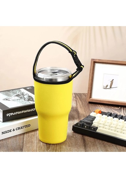 Sıcak Pembe 900 Ml/30 Oz Bardak Kol Anti-Sıcak Bardak Kol Su Kupa Şişe Tutucu Bardak Taşıyıcı Bardak Aksesuarları Taşınabilir Çevre Dostu (Yurt Dışından)