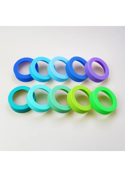 Yeşil 28 Renk 6.5 cm Silikon Bardak Bardak Alt Kapak Fincan Alt Halka Coaster Kol Kılıf Aşınmaya Dayanıklı 65 mm Alt Kapak (Yurt Dışından)