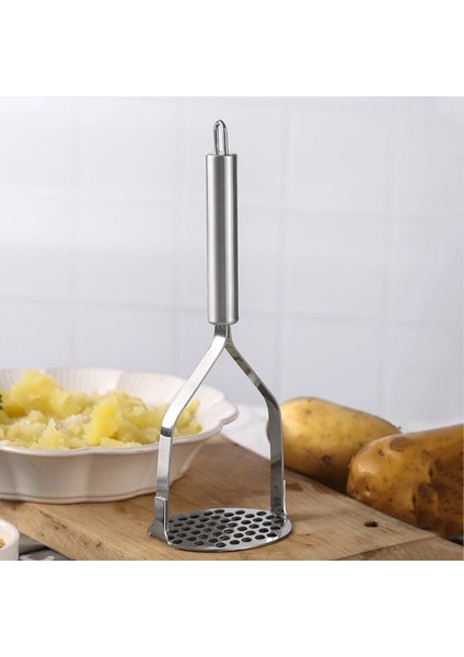 Yuvarlak Kaşık Mutfak Patates Ezici Paslanmaz Çelik Bebek Gıda Takviyesi Kırıcı Sebze Meyve Basın Çamur Bıçak Ev Pişirme Araçları (Yurt Dışından) fırsatları
