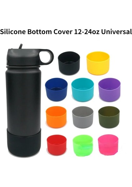 Koyu Mavi 32-40OZ 12-40OZ 7.5-9cm Tumbler Boot Şişe Kol Silikon Taban Kupası Kaymaz Mat Coaster Kaymaz Alt Kollu Kapak (Yurt Dışından)
