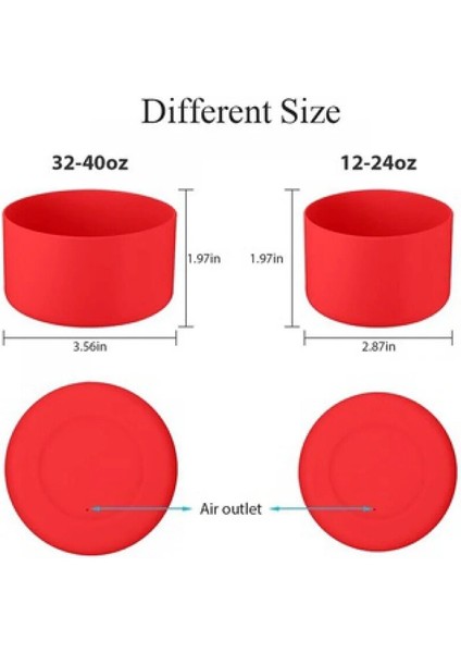 Koyu Mavi 32-40OZ 12-40OZ 7.5-9cm Tumbler Boot Şişe Kol Silikon Taban Kupası Kaymaz Mat Coaster Kaymaz Alt Kollu Kapak (Yurt Dışından)