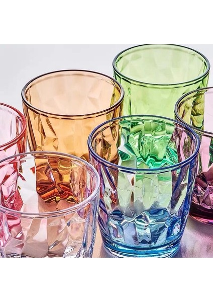 Pembe 300ML 10OZ Meyve Suyu Bardağı Renkli Akrilik Çevre Koruma Anti Fall 300ML Bira Kupaları Çay Içme Bardakları Bar Restoran Ev Eşyaları (Yurt Dışından) indirimleri