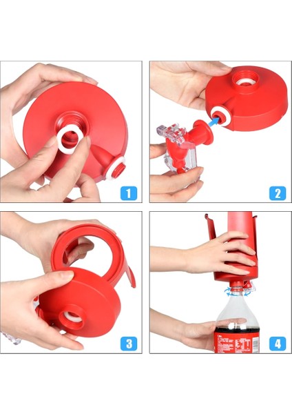 B Yenilik Tasarrufu Soda Içecek Dağıtıcı Şişe Kola Baş Aşağı Içme Suyu Dağıtım Makinesi Anahtarı Gadget Parti Ev Bar Için (Yurt Dışından)