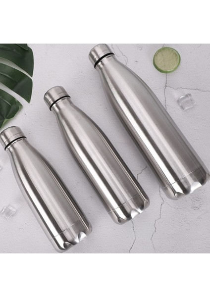 1000 ml 500/750/1000 ml Taşınabilir Açık Su Şişesi Gıda Sınıfı Paslanmaz Çelik Tek Duvar Sızdırmaz Vakum Bardak Sıcak Soğuk Su Şişesi (Yurt Dışından) fiyatları