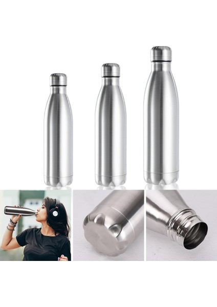 1000 ml 500/750/1000 ml Taşınabilir Açık Su Şişesi Gıda Sınıfı Paslanmaz Çelik Tek Duvar Sızdırmaz Vakum Bardak Sıcak Soğuk Su Şişesi (Yurt Dışından) modelleri