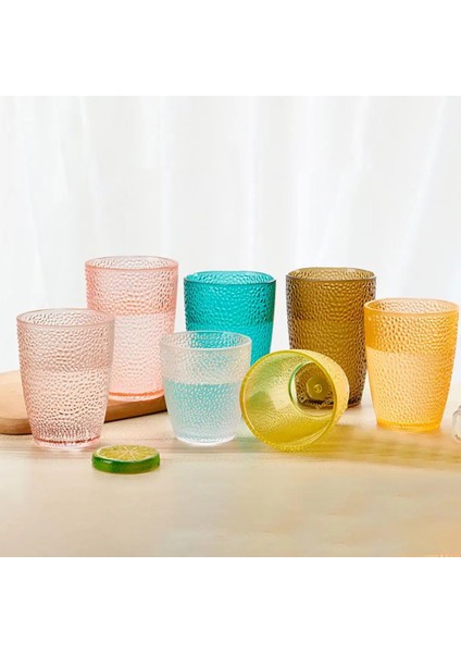 Sarı S Içme Bardağı Isıya Dayanıklı Yeniden Kullanılabilir Kalınlaşmış Akrilik Puantiyeli Bar Restoran Su Bardağı Ev Için (Yurt Dışından) modelleri