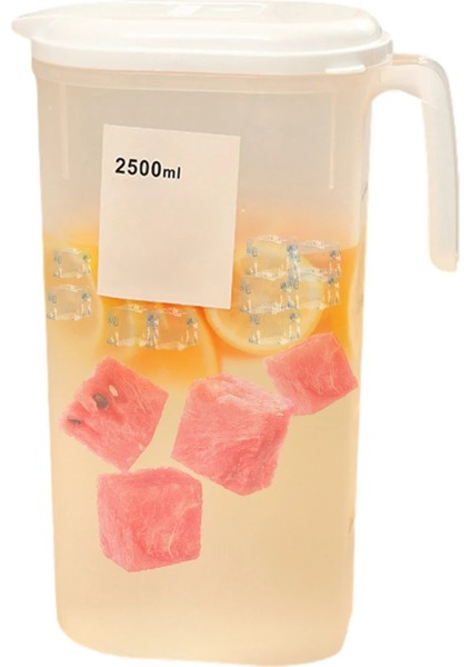 L Soğuk Su Isıtıcısı Dispenseri Içecek Su Isıtıcısı Galon Sürahi Kapaklı Su Kabı Buzdolabı Ev Limonata Dispenseri Içecek Sürahisi 0.48 (Yurt Dışından)