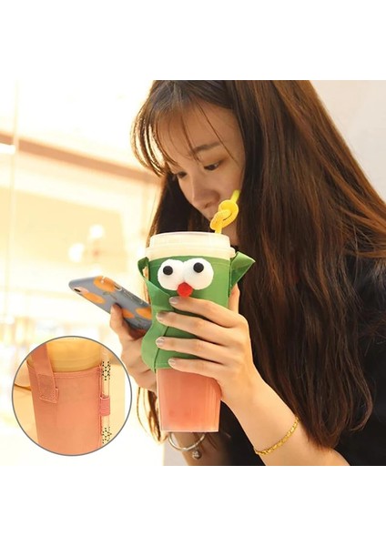 Temizle Yaratıcı Sevimli Karikatür Sailor Moon Bardak Kapağı Termos Kapak Çanta Çanta Yalıtımlı Cam Kapak Taşınabilir Halat Koruma Şişe Kapağı (Yurt Dışından) indirimleri