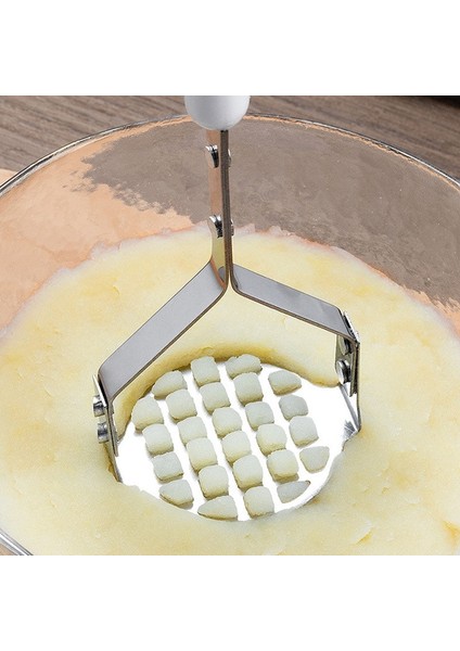 Beyaz Paslanmaz Çelik Patates Ezici Çocuk Gıda Takviyesi Sarımsak Çamur Basın Kırıcı Muz Kabak Mutfak Sebze Meyve Araçları (Yurt Dışından) indirimleri