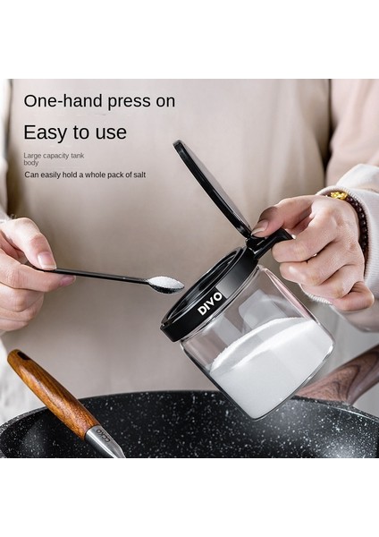 1 Adet Yaratıcı Şeffaf Cam Baharat Kutusu Mutfak Tuzluk Şeker Kavanoz Baharat Şişesi Gıda Tahıl Saklama Kabı Biber Kavanoz Mutfak (Yurt Dışından) fırsatları