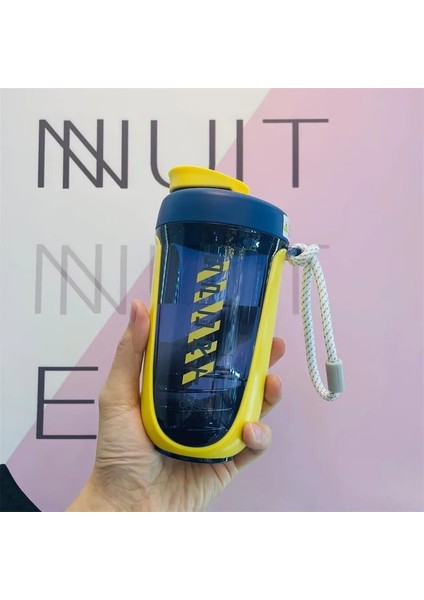 Yl 590 ml Spor Salonu Spor Shaker Şişe Protein Tozu Plastik Su Şişesi Çırpma Topu Mikser Sallama Fincan Bpa Ücretsiz Sızdırmaz Dayanıklı (Yurt Dışından)