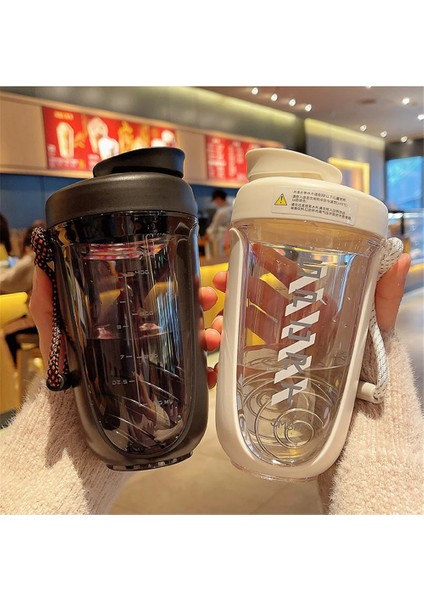 Yl 590 ml Spor Salonu Spor Shaker Şişe Protein Tozu Plastik Su Şişesi Çırpma Topu Mikser Sallama Fincan Bpa Ücretsiz Sızdırmaz Dayanıklı (Yurt Dışından)