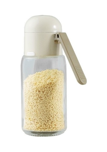 200 ml 0.5g Ölçüm Tuzluk Itme Tipi Nem Geçirmez Şeffaf Şişe Kantitatif Tuzluk Tuzluk Mutfak Pişirme Için (Yurt Dışından)