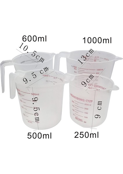 Şeffaf 1000ML 250-1000ML Mezun Ölçüm Kabı Sıvı Kabı Epoksi Reçine Silikon Yapma Aracı Şeffaf Karıştırma Kabı Plastik Ölçüm Kabı (Yurt Dışından) modelleri