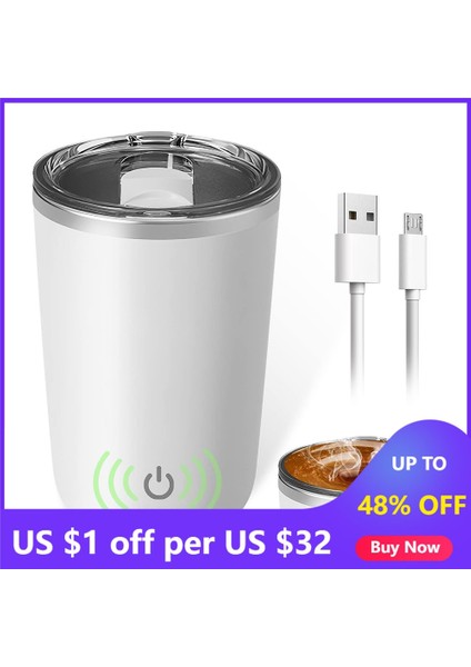Pembe 350 ml Otomatik Kendini Karıştıran Manyetik Kupa Kapsül Silindirik Manyetik Karıştırma Çubuğu Aşınmaya Dayanıklı Akıllı Mikser Termos Bardak Aksesuarları (Yurt Dışından) fiyatları