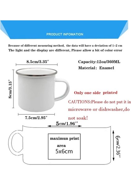 UXH178653-A015WH 8cm Merci Atsem Gündem 2022/2023 Baskı Kupalar Yaratıcı Kahve Fincanları Içecekler Su Süt Kupası Emaye Kupa Okul Ev Kolu Drinkware Hediyeler (Yurt Dışından)