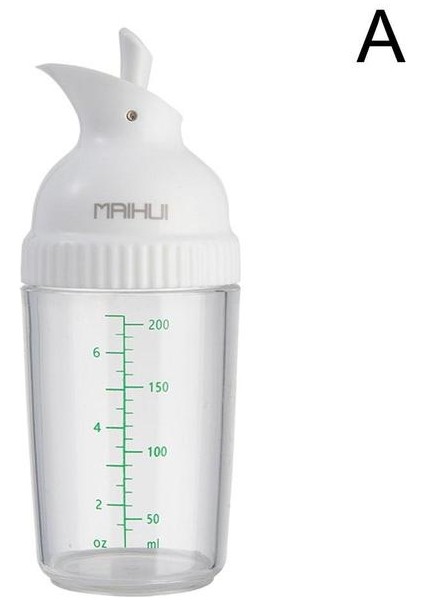 Beyaz Salata Sosu Çalkalayıcı Kolay Kavrama Salata Sosu Çalkalayıcı Soslar Dispenser Şişe Konteyneri Ölçekli Sızdırmaz Mikser Mutfak U2O0 (Yurt Dışından)