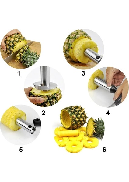 Yeşil Ananas Dilimleme Soyucu Kesici Parer Bıçağı Paslanmaz Çelik Mutfak Meyve Araçları Pişirme Araçları Mutfak Aksesuarları Mutfak Alet (Yurt Dışından) fırsatları