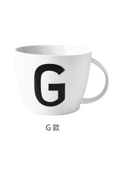 G 800ML 1000ML Büyük Mektup Kapasiteli Kupa Kahvaltı Yulaf Ezmesi Fincan Özel Desen ile Basit Beyaz Salata Kasesi (Yurt Dışından)