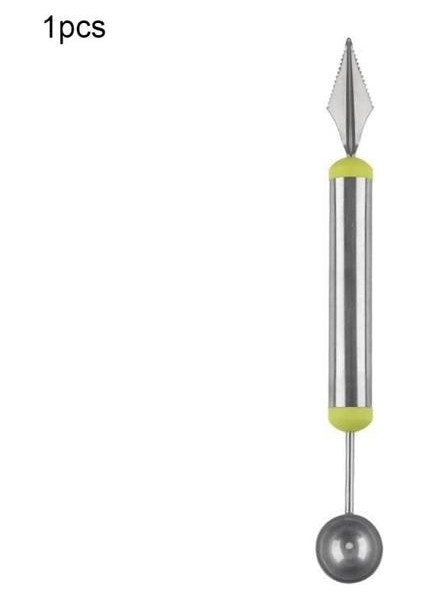 01 Meyve Topu Oyma Bıçağı Çok Fonksiyonlu Dayanıklı Meyve Planya Paslanmaz Çelik Hamuru Kepçe Meyve Topu Seçici Meyve Topu Kazıcı (Yurt Dışından)