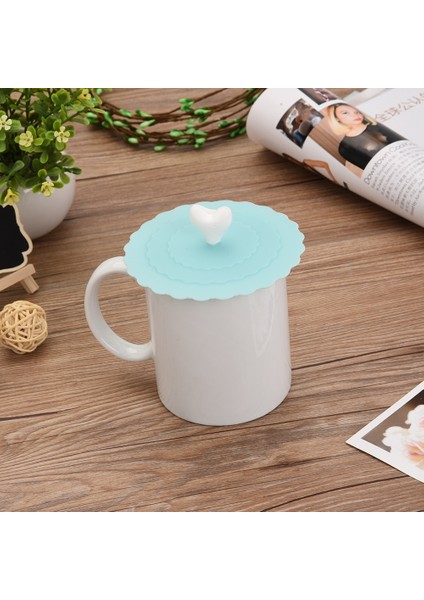 Yeşil Antidust Kapaklar Çay Bardağı Kapağı Ev Sızdırmaz Silikon Bardak Kapakları Isıya Dayanıklı Yeniden Kullanılabilir Mühürlü Kase Kapağı Cam Kupalar Kap (Yurt Dışından)