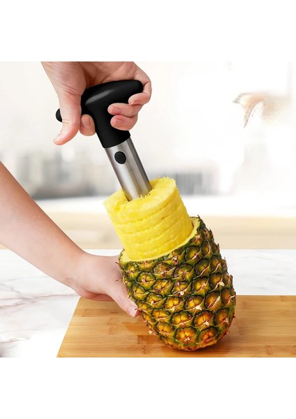 Mor Ananas Dilimleme Ananas Soyucu Paslanmaz Çelik Ananas Tart Kolay Çekirdek Temizleme Için Ananas Kesici Meyve Ananas Dilimleme (Yurt Dışından)