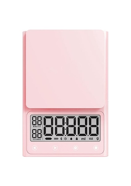 Pembe Ölçek-0.1g Mutfak Terazisi 5 Kg/1g Dijital Gram ve Ons Pişirme Kahve Saati Çalar Saat Zamanlayıcı Akıllı Gıda Ölçeği Braketi ile (Yurt Dışından)