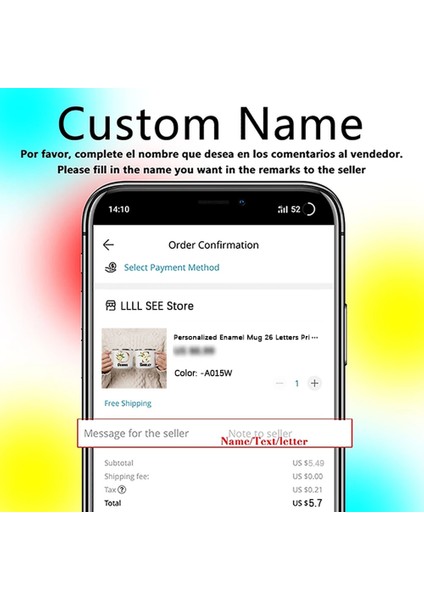 -A015WH-8 360ML Özel Harfler ve Isim Kişiselleştirilmiş Fincan Kahve Içecek Kupa Doğum Günü Teklifi Parti Dekor Sevgililer Günü Noel Yeni Yıl Hediyesi (Yurt Dışından) fırsatları