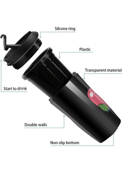 350 ml Yeni Peepolove Emote Yüksek Kaliteli Seyahat Kahve Kupa Espresso Kupa Bardak Seti Kahve (Yurt Dışından) fırsatları