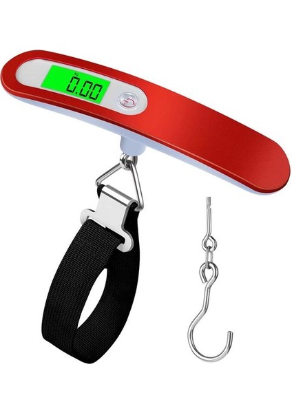 Tip D 50KG Bagaj Ölçeği Yüksek Hassasiyetli Bagaj Ağırlık Ölçeği Taşınabilir Bavul Ölçeği Dijital El Elektronik 110 Lb/ 50KG Asılı Ölçeği (Yurt Dışından)