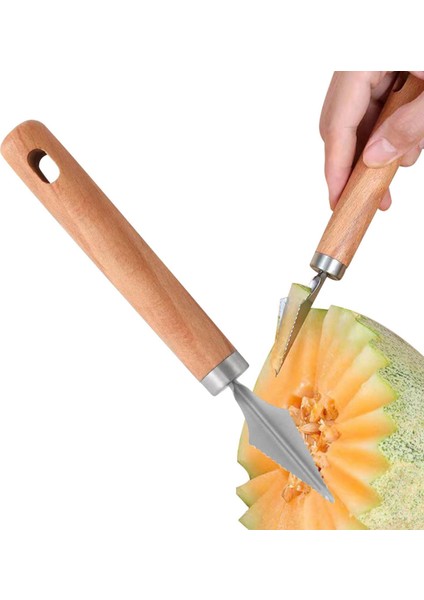 Karpuz Kesici Karpuz Kesici Dilimleme, Paslanmaz Çelik Meyve Dilimleme, Meyve Oyma Aracı, Kavun Kesici, Ahşap Saplı Meyve Aracı, Mutfak Alet (Yurt Dışından) fırsatları