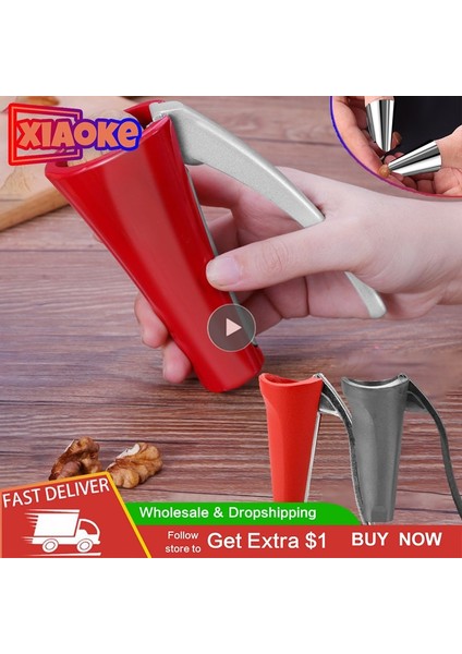 2 Adet Gümüş Sheller Huni Fındıkkıran Roman Mutfak Aksesuarları Ceviz Açacağı Pense Açmak Için Ceviz Gadget Mutfak Fındık Klip Somun Maşa Sheller (Yurt Dışından)