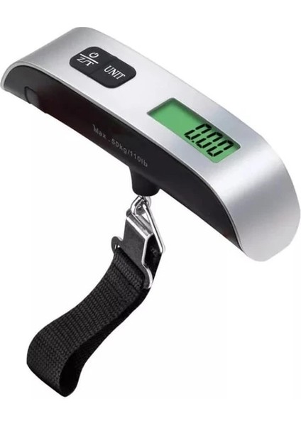 Boyut A Jjyy Taşınabilir Terazi Dijital LCD Ekran 110LB/50KG Elektronik Bagaj Asılı Bavul Seyahat Ağırlığı Bagaj Çantası Ağırlık Dengesi (Yurt Dışından)