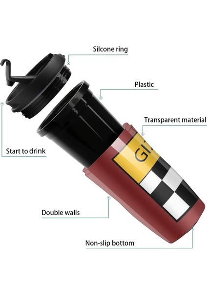 350 ml Yeni Gizmonics Enstitüsü Amblemi Seyahat Kahve Kupa Bardak Kahve Kahvaltı Bardak Kahve Kupaları Yaratıcı (Yurt Dışından)
