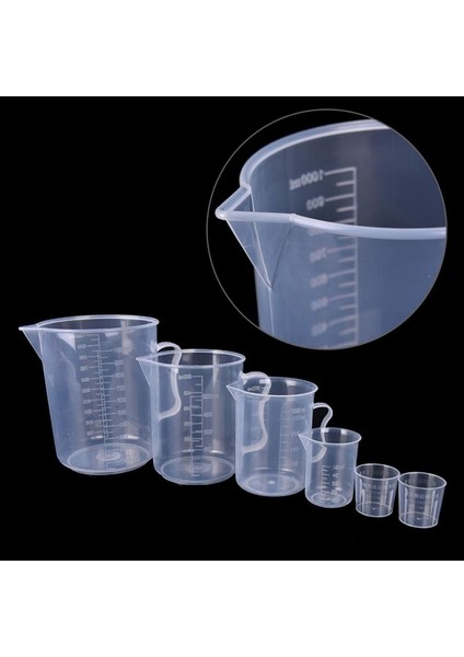 2 Adet 30ML 20/30/50/300/500/1000ML Plastik Sürahi Dekantör Şişe Ağzı Yüzey Mutfak Aracı Malzemeleri Ölçüm Kabı (Yurt Dışından)