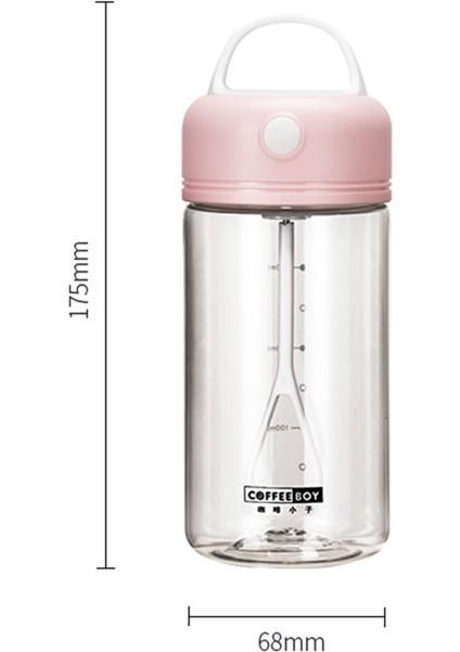 B Pembe 380 ml Elektrikli Çalkalayıcı Şişe Fitness Insanlar Için Güçlü Karıştırıcı Kahve Süt Tozu Yulaf Ezmesi Ev Spor Salonu Egzersiz Egzersiz Fitness Spor (Yurt Dışından)