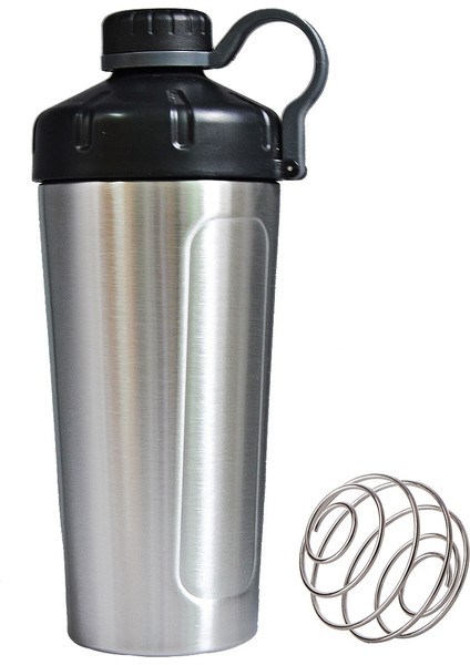 739 ml 901-1000 ml Shaker Şişe Büyük Hacimli Taşınabilir Paslanmaz Çelik Shaker Sallama Topu ile Spor Beslenme Protein Tozu Su Şişeleri (Yurt Dışından)