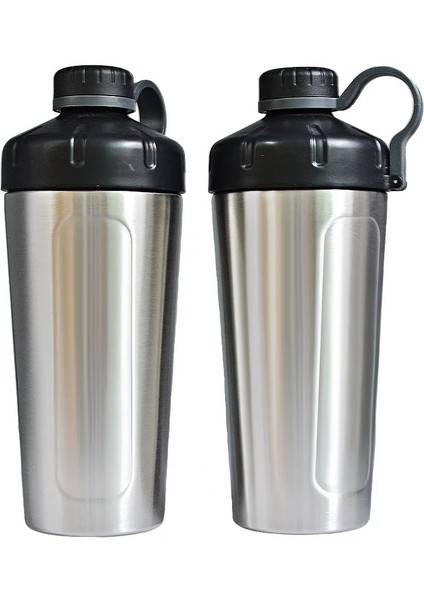 739 ml 901-1000 ml Shaker Şişe Büyük Hacimli Taşınabilir Paslanmaz Çelik Shaker Sallama Topu ile Spor Beslenme Protein Tozu Su Şişeleri (Yurt Dışından)