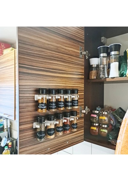 B Biber Mutfak Düzenleyici Kavanoz Plastik Saklama Çeşni Tuz Mutfak Kavanoz Raf Baharat Baharat Baharat Şişeleri Kutuları Baharat Çalkalayıcı (Yurt Dışından) indirimleri