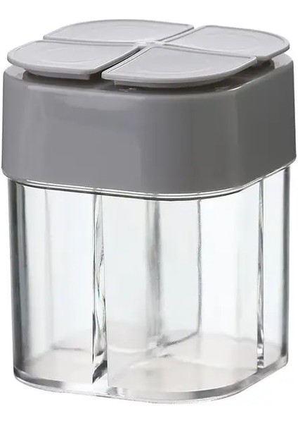 02 1pc Mutfak Baharat Kavanoz Plastik Konteyner Baharat Şişesi 4 In 1 Baharat Tankı Tuz Tankı Mutfak Gadget (Yurt Dışından)