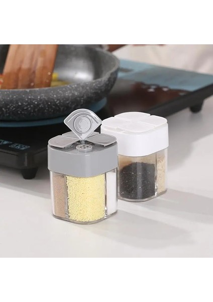 02 1pc Mutfak Baharat Kavanoz Plastik Konteyner Baharat Şişesi 4 In 1 Baharat Tankı Tuz Tankı Mutfak Gadget (Yurt Dışından) modelleri