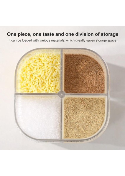 02 1pc Mutfak Baharat Kavanoz Plastik Konteyner Baharat Şişesi 4 In 1 Baharat Tankı Tuz Tankı Mutfak Gadget (Yurt Dışından) fırsatları
