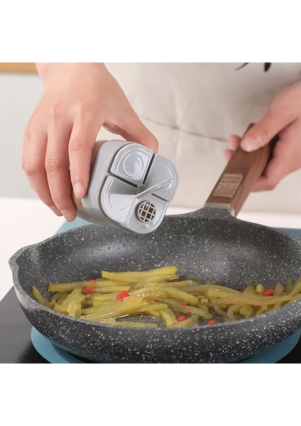 02 1pc Mutfak Baharat Kavanoz Plastik Konteyner Baharat Şişesi 4 In 1 Baharat Tankı Tuz Tankı Mutfak Gadget (Yurt Dışından) indirimleri