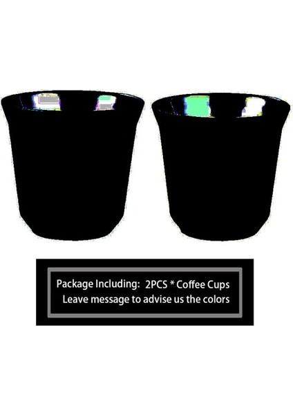 2 Adet Wareset4 80ML 80ML Çift Duvar Paslanmaz Çelik Espresso Fincan Nespresso Pixie Yalıtım Kahve Cupshape Sevimli Kapsül Termo Bardak Kahve Kupaları (Yurt Dışından)