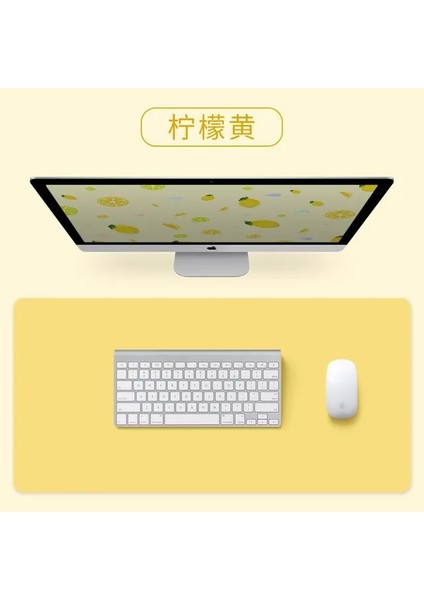Sarı 25X21 cm Büyük Boy Ofis Masası Koruyucu Mat Pu Deri Su Geçirmez Mouse Pad Masaüstü Klavye Masa Pedi Oyun Mousepad Pc Aksesuarları (Yurt Dışından) fiyatları