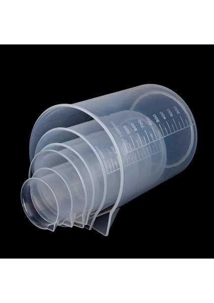 500ML 1 Adet 10/25/50/100/150/250/500/1000ML Şeffaf Plastik Mezun Ölçüm Kabı Sıvı Ölçüm Kapları, Mezuniyet Epoksi Reçine Bardaklar (Yurt Dışından) fırsatları