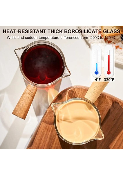 Şeffaf Ikili Ahşap Espresso Espresso Çift Borulu Bardak Ölçme Ucu Saplı, Bardak Bardağı Terazisi, Camlı Shot (Yurt Dışından) modelleri
