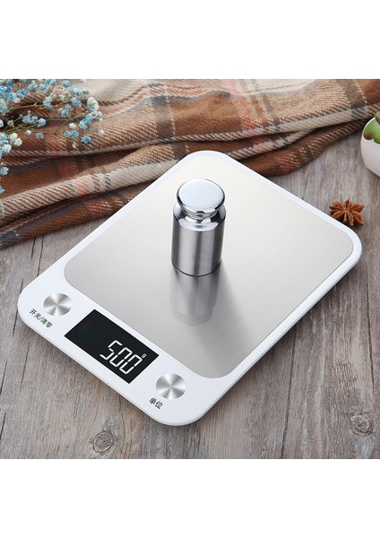 Siyah 5kg Mutfak Terazisi 15KG/1G Tartı Gıda Kahve Dengesi LCD Hassas Elektronik Dijital Terazi Paslanmaz Çelik Tasarım Pişirme Pişirme (Yurt Dışından)